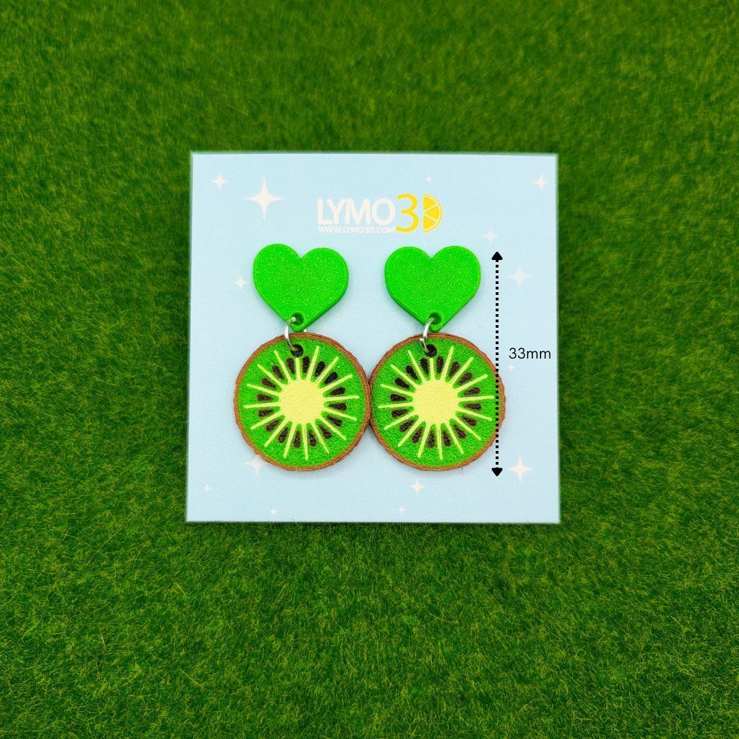 Pendientes Corazón de Kiwi
