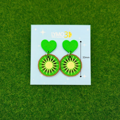 Pendientes Corazón de Kiwi