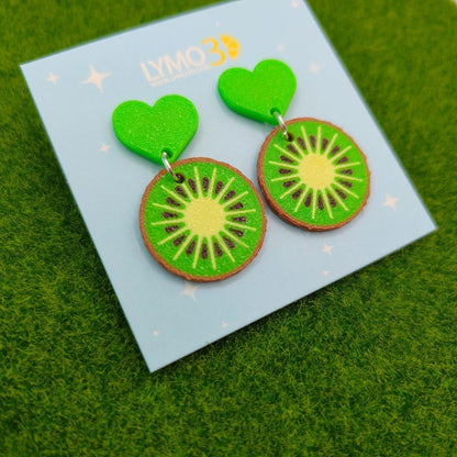 Pendientes Corazón de Kiwi