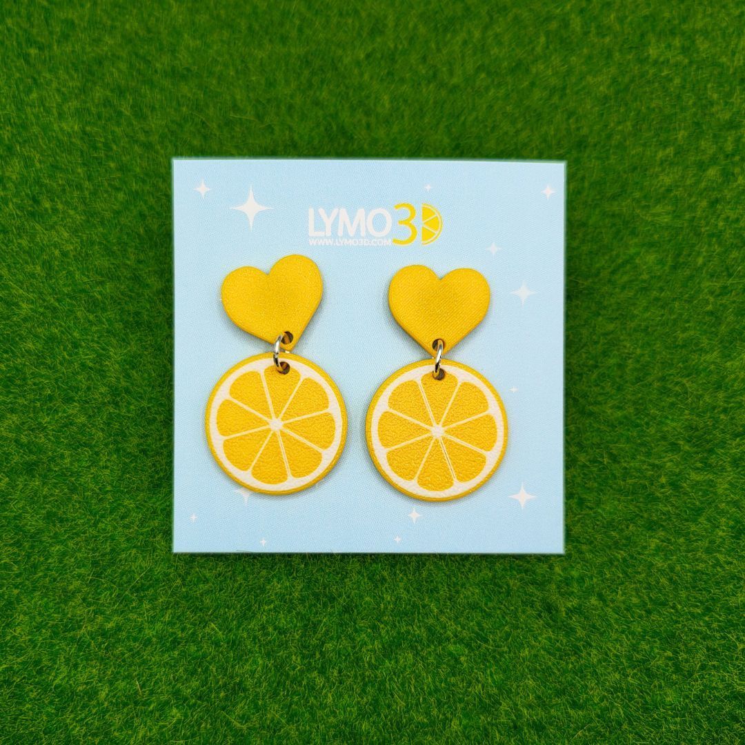 Pendientes Corazón de Limón (2)