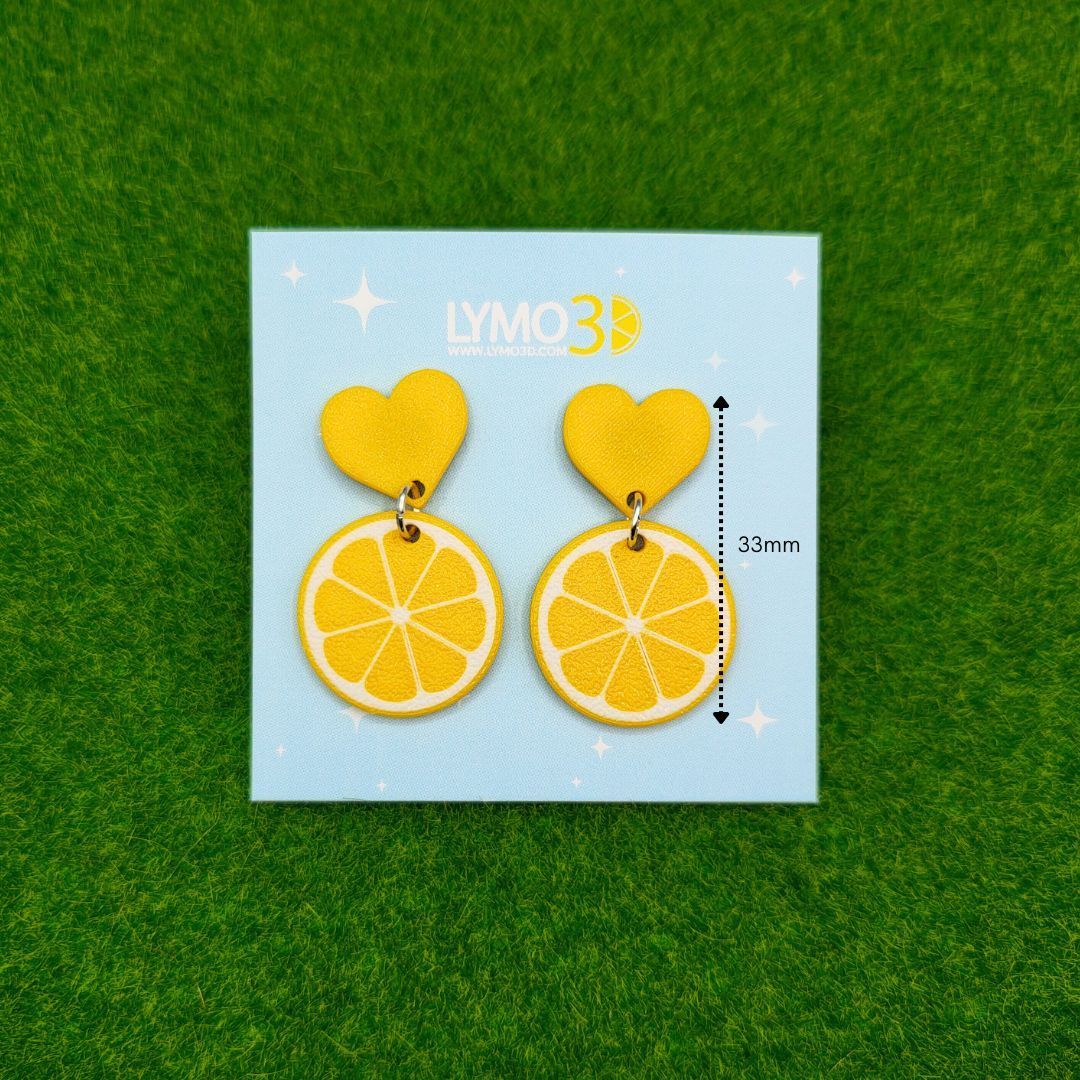 Pendientes Corazón de Limón