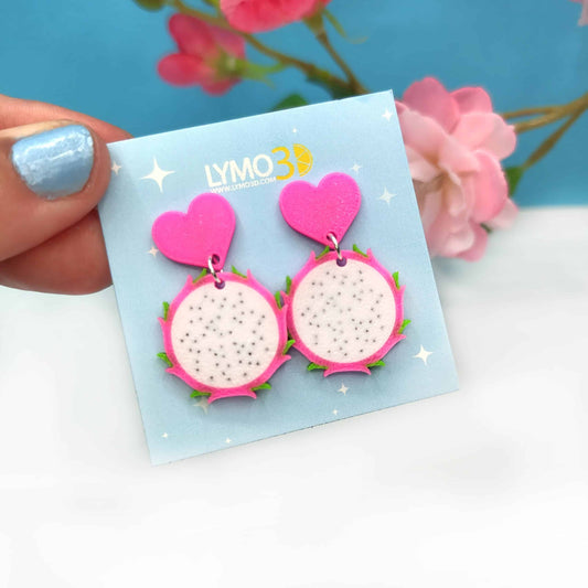 Pendientes Corazón de Pitahaya