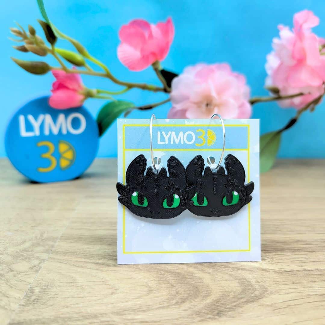 Night & Light Dragon Earrings 3