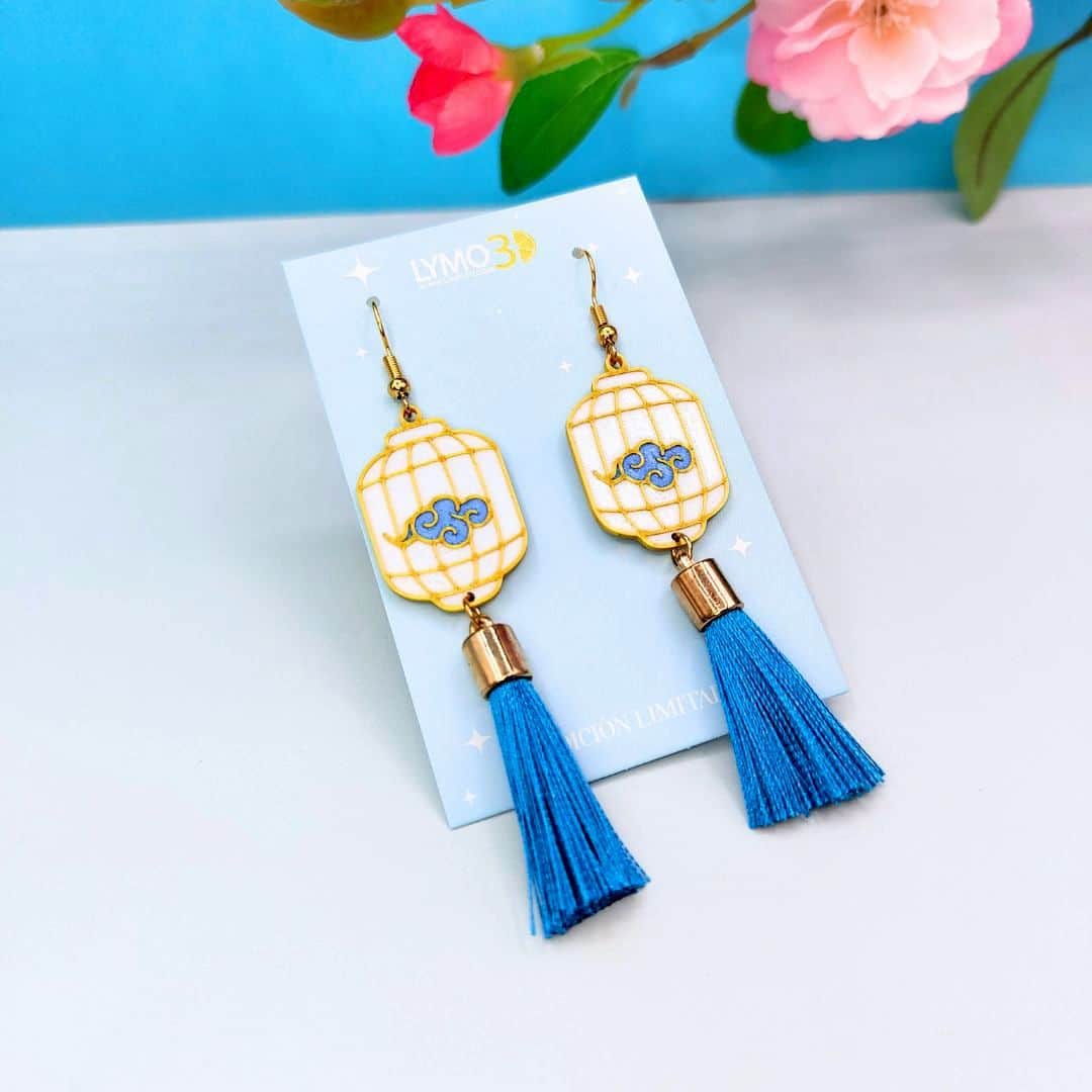 Pendientes Farolillo Azul – Edición Limitada