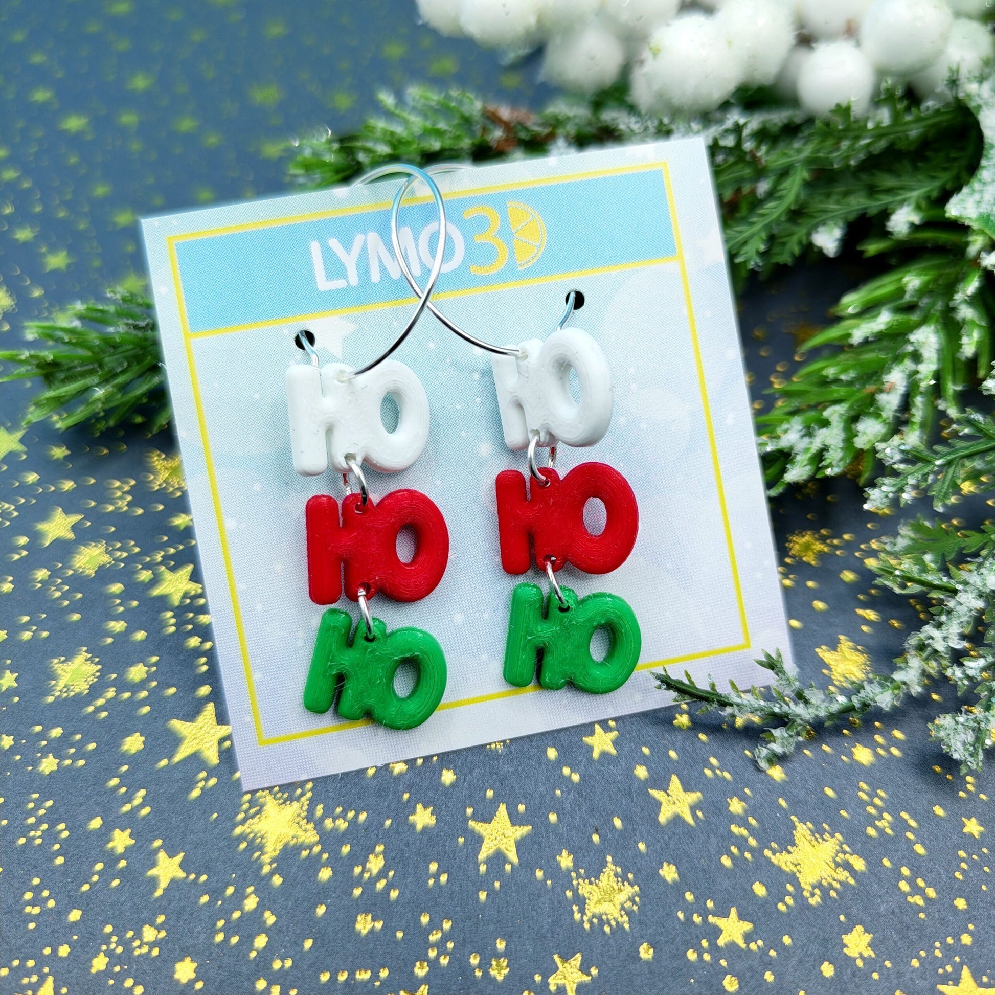 Pendientes HOHOHO Navideños