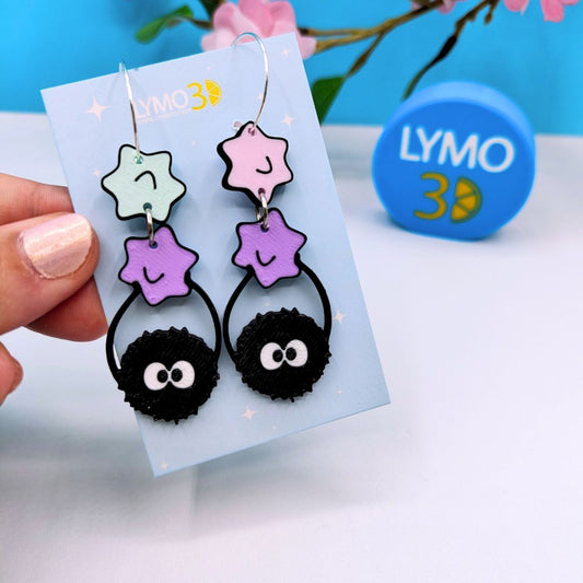 Pendientes Hollín: Dos Caramelitos Fríos