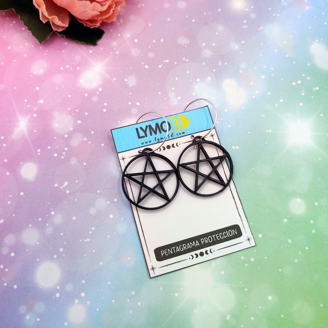 Pendientes Mini pentagrama