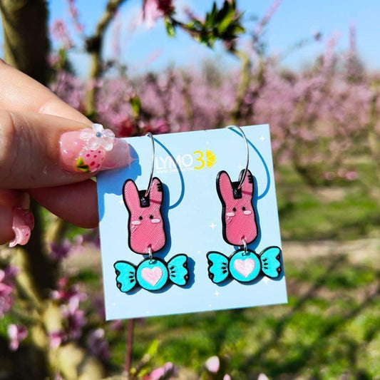 Pendientes Mokke con caramelo