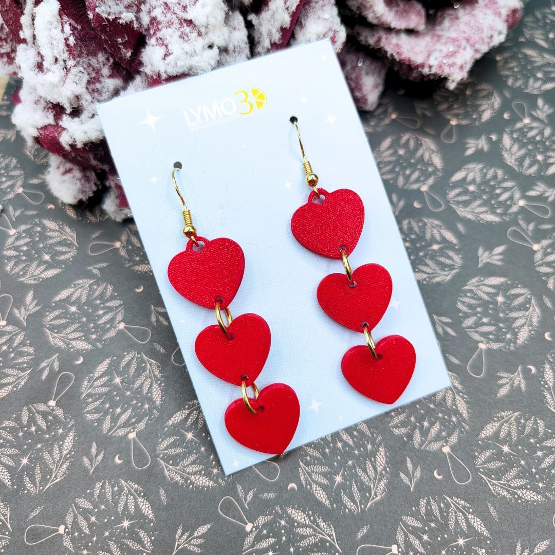Pendientes red passion