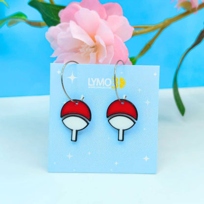 Pendientes abanicos Uchiha