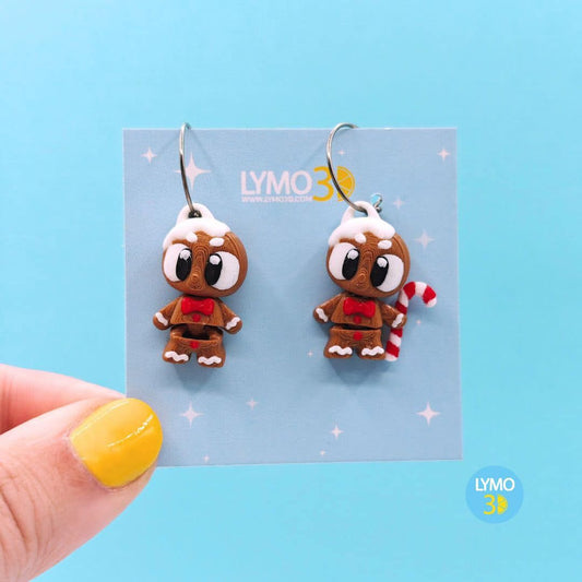 Pendientes galletas jengibre - 1