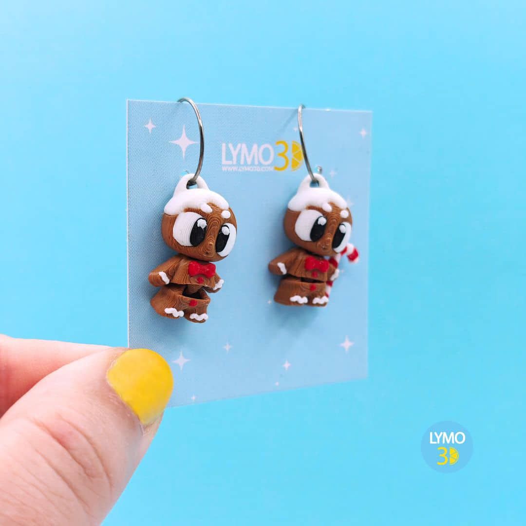 Pendientes galletas jengibre