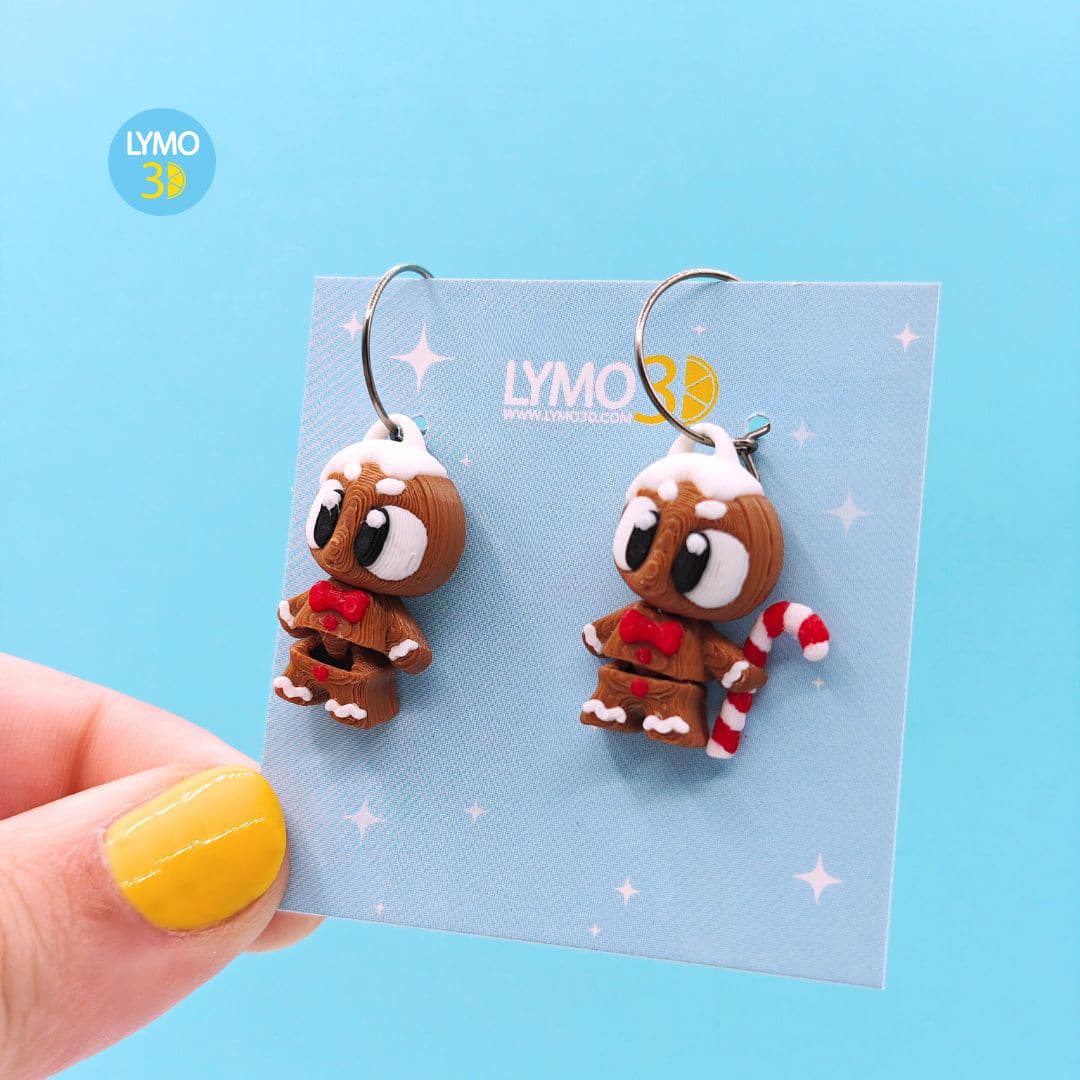 Pendientes galletas jengibre
