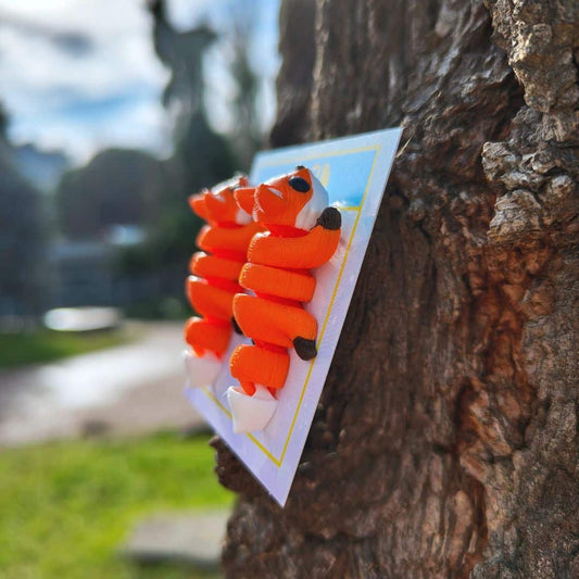 Pendientes zorrito fuego del otoño