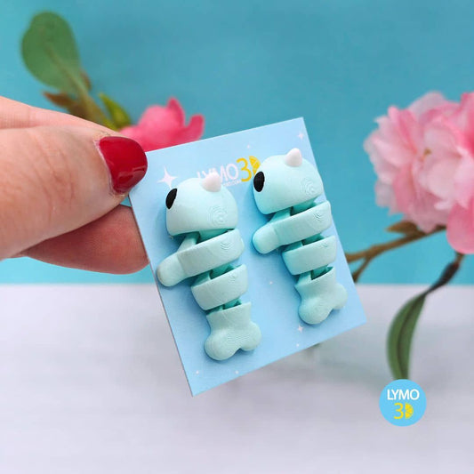 Pendientes narval marino