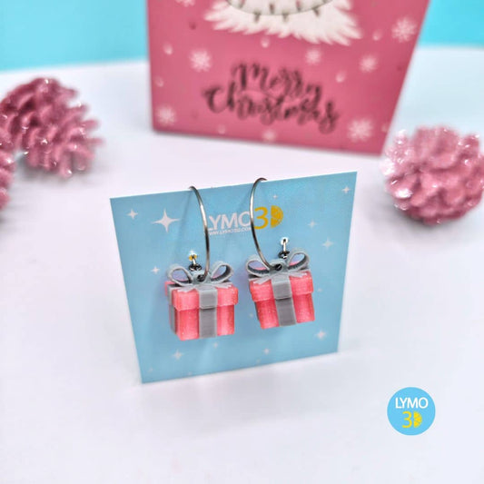 Pendientes regalo 3D (Edición Rosa)