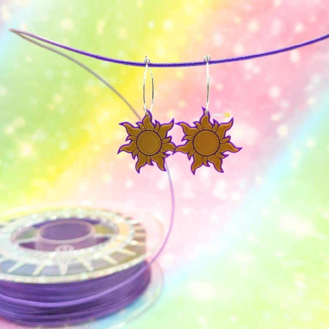 Pendientes sol enredados