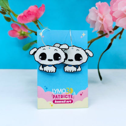 Pendientes cachorro travieso exclusivos