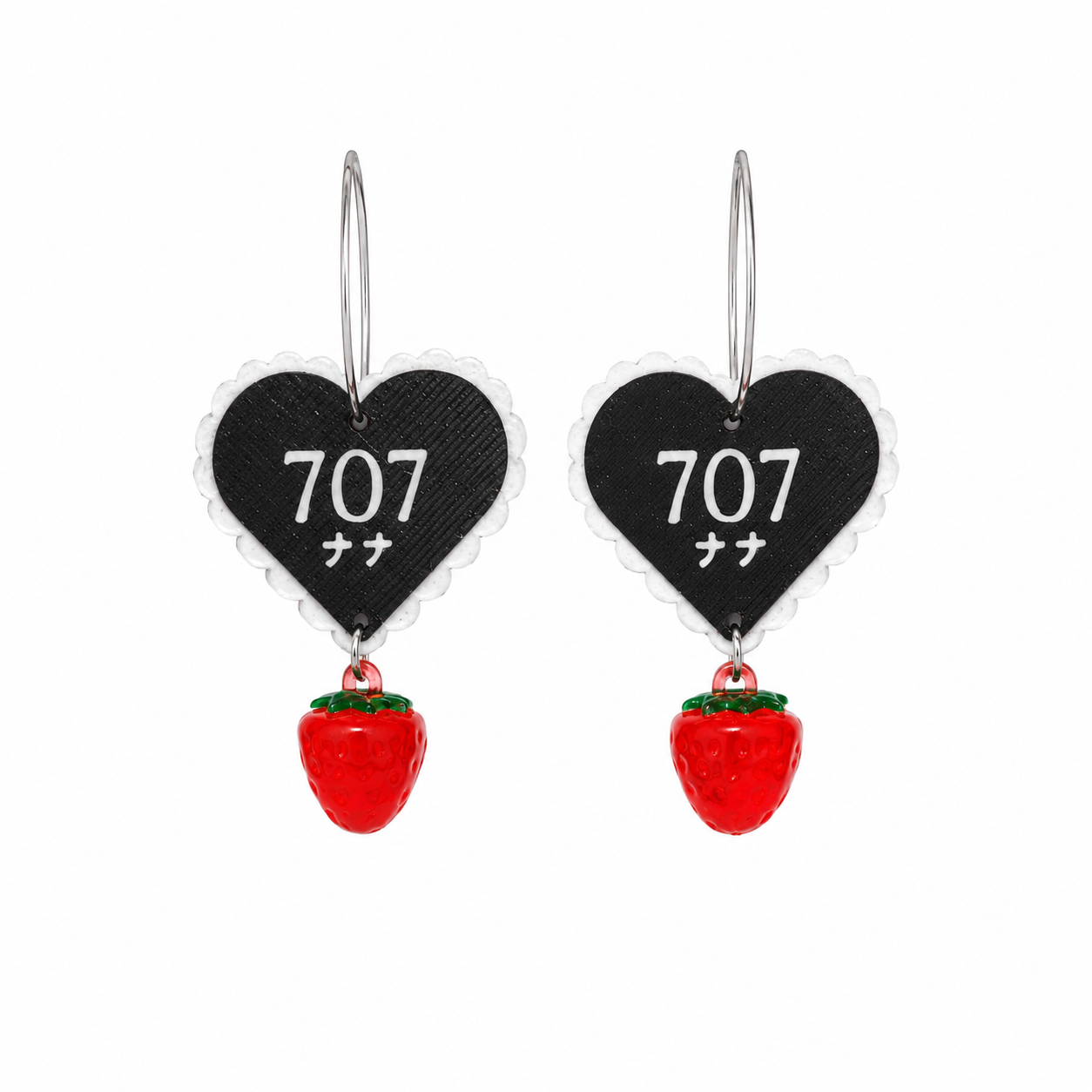 Earrings 707 Red Strawberry