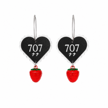 Earrings 707 Red Strawberry