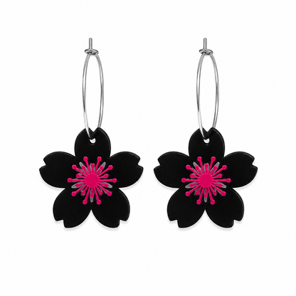 Dark Sakura Earrings