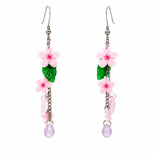 Pendientes mini flores de cerezo
