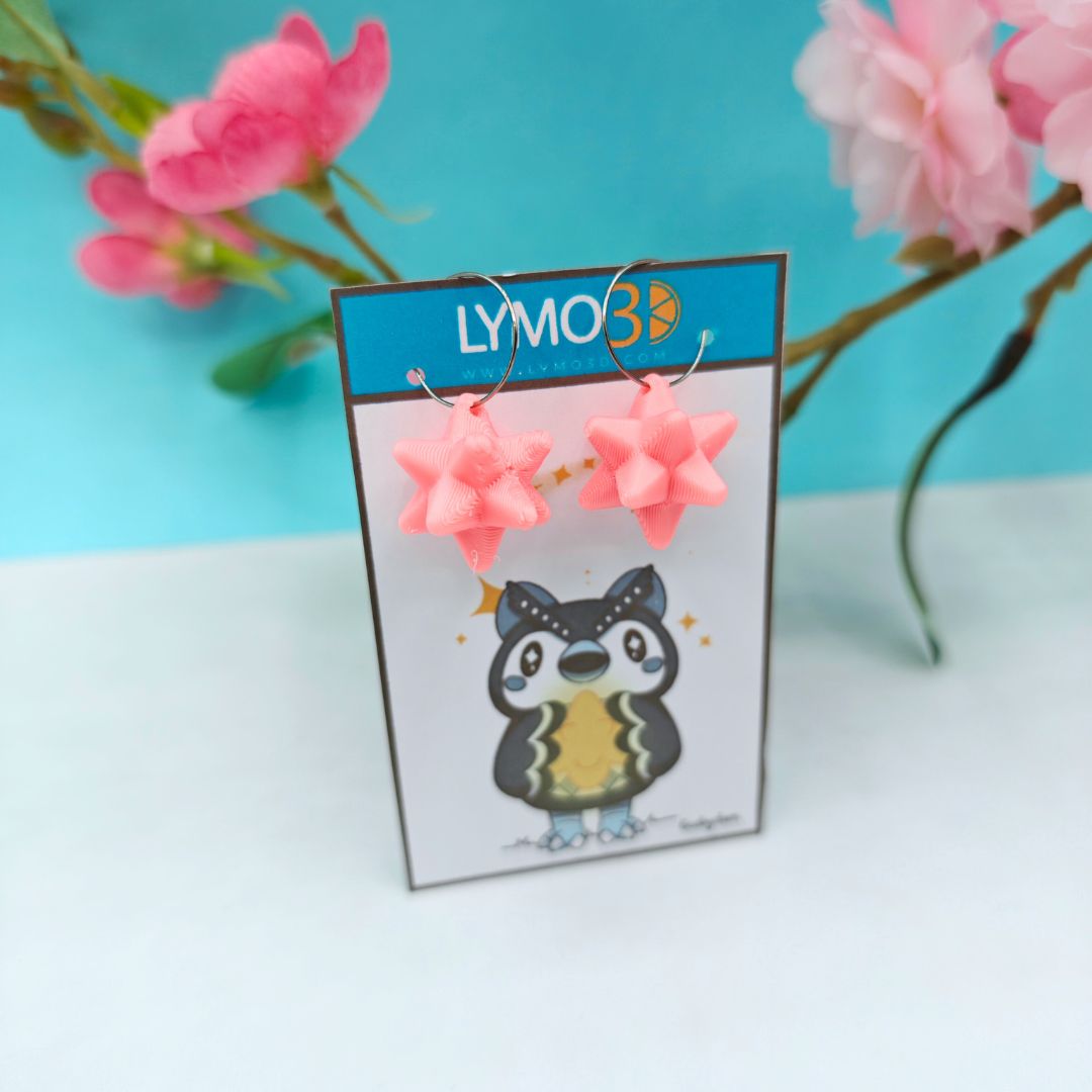 Star earrings in special colors