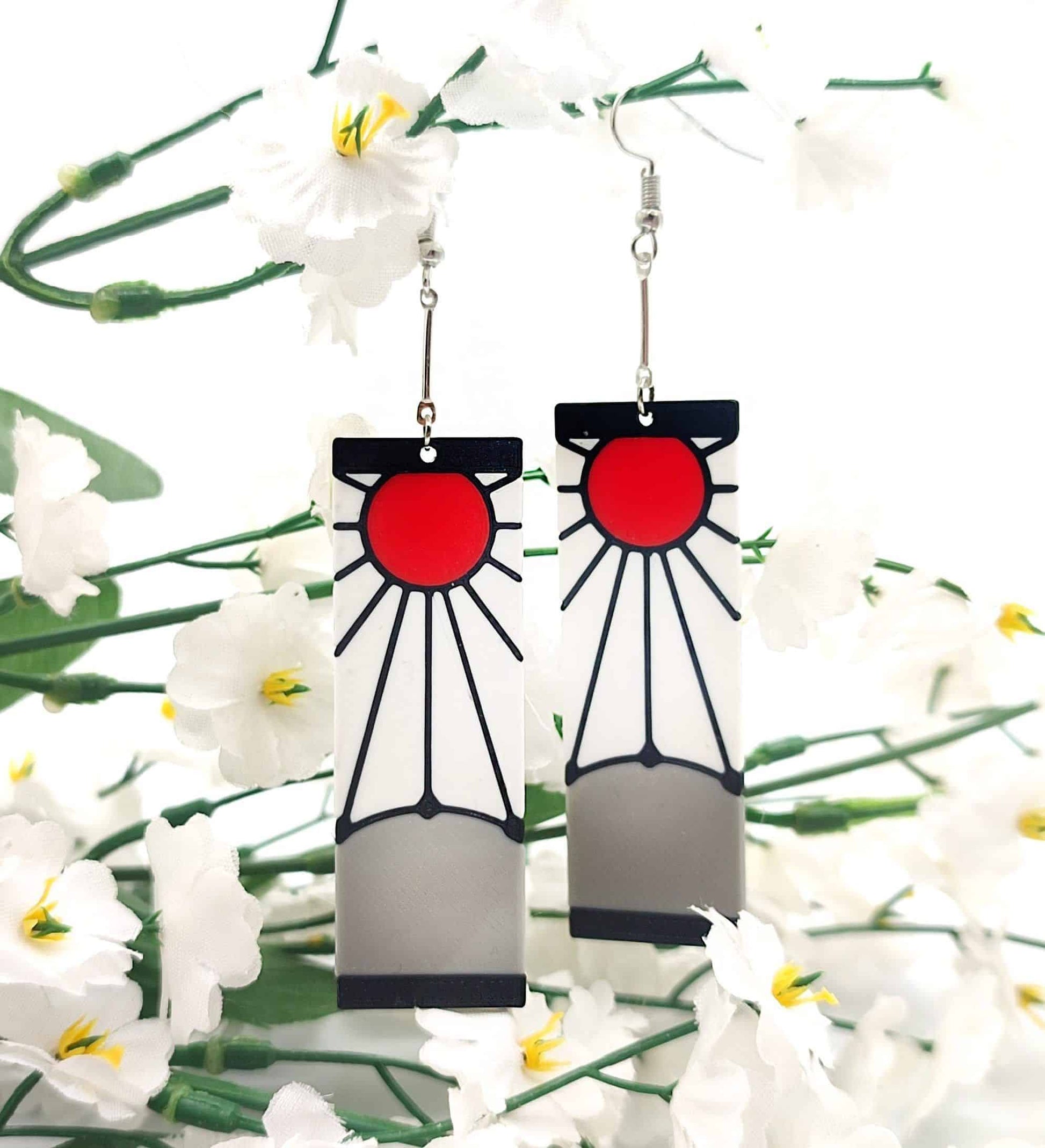 Pendientes Hanafuda
