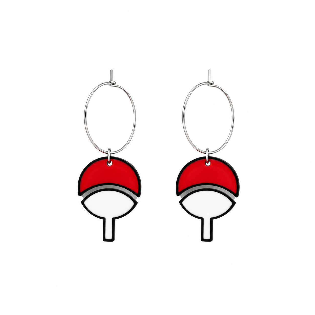 Uchiha fan earrings