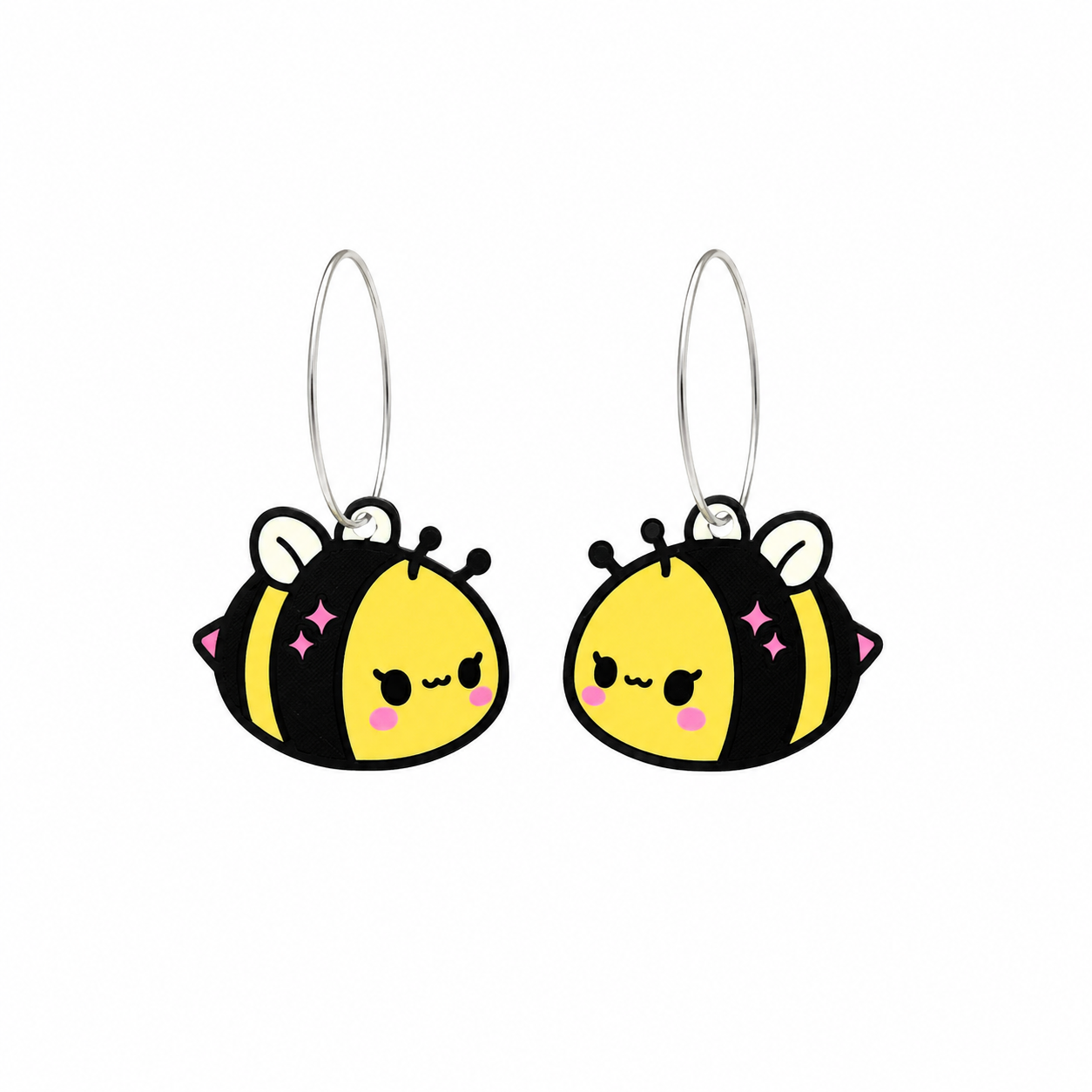 Pendientes abejas kawaii