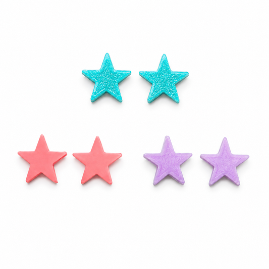 Pendientes básicos de estrella