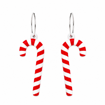 Candy cane earrings