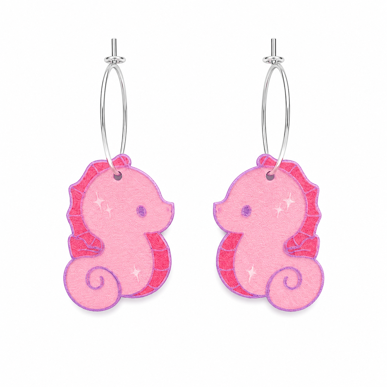 Kawaii-Seepferdchen-Ohrringe