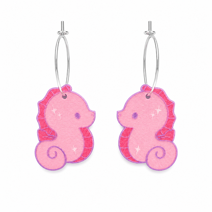 Kawaii-Seepferdchen-Ohrringe