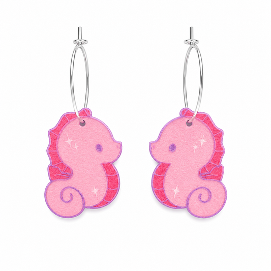 Kawaii-Seepferdchen-Ohrringe