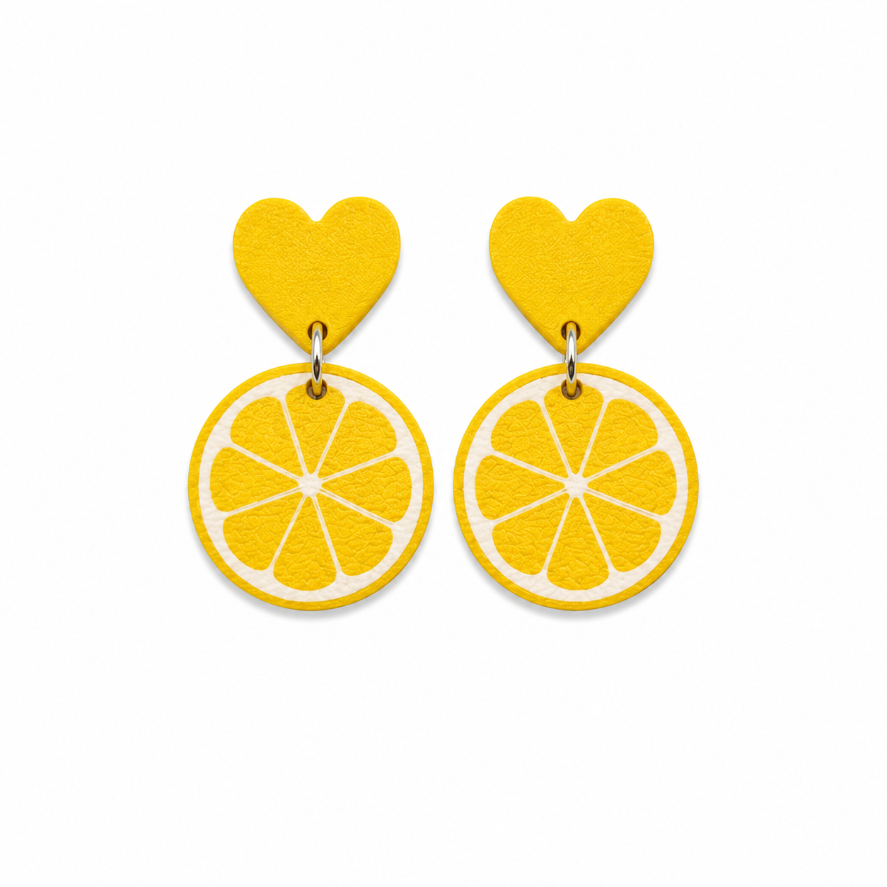 Lemon Heart Earrings