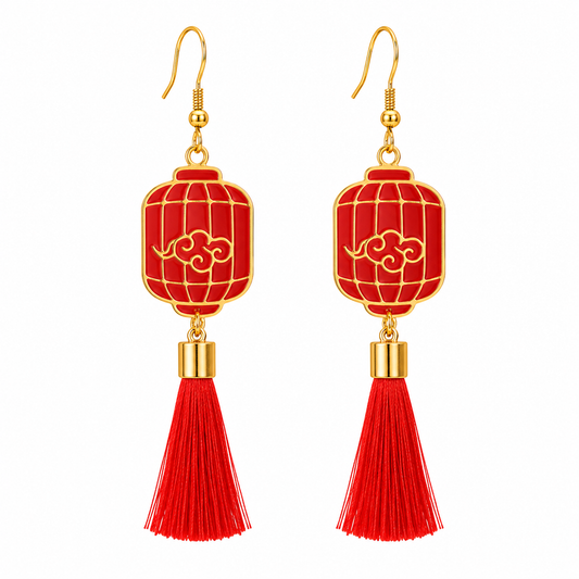 Pendientes farolillo rojo