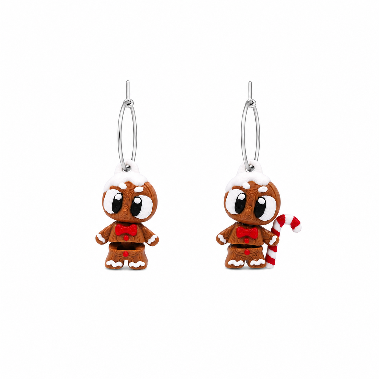 Gingerbread cookie earrings