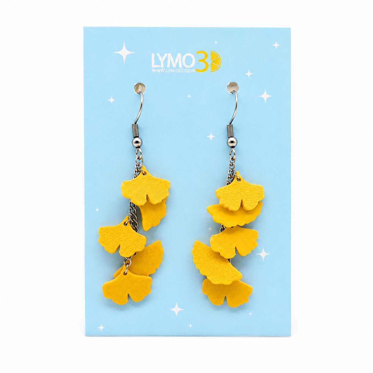 Pendientes ginkgo biloba