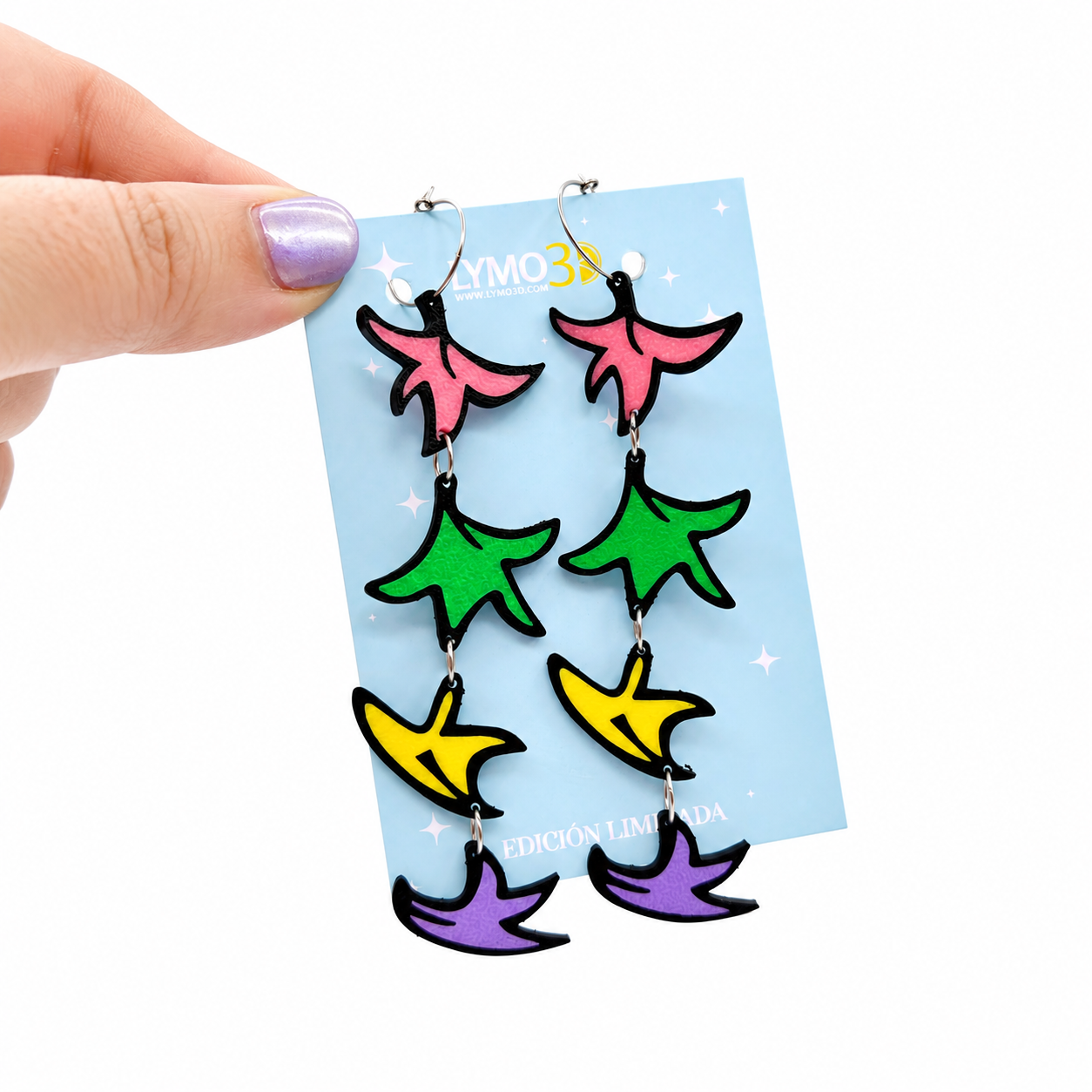 Pendientes hojas de colores EDICION LIMITADA