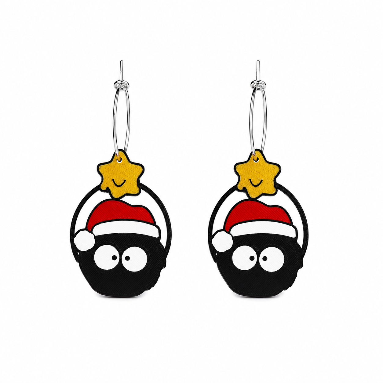 Weihnachts-Rußohrringe