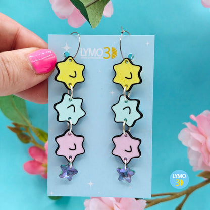 Pendientes kawaii de caramelos pastel