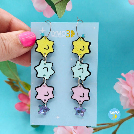 Kawaii-Ohrringe in Pastellfarben