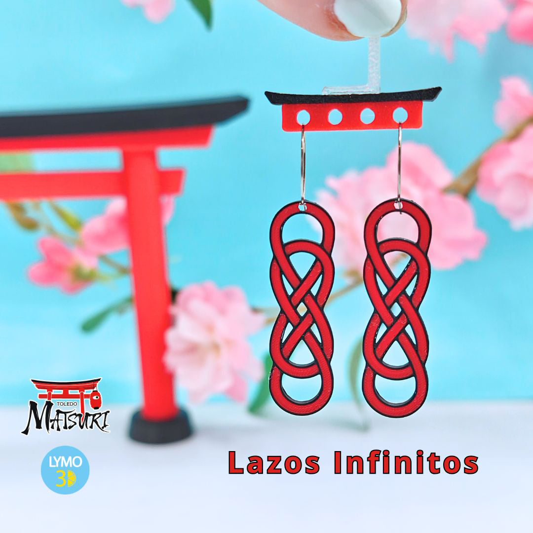 Pendientes lazos infinitos