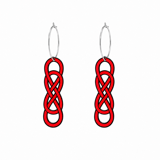 Pendientes lazos infinitos
