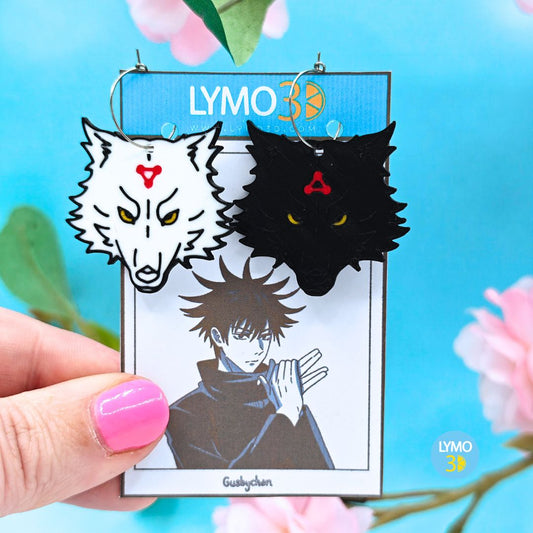 Pendientes lobos de jade