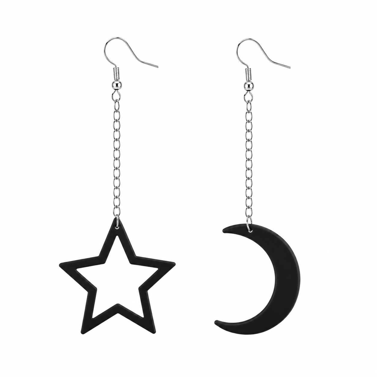 Mond- und Stern-Ohrringe