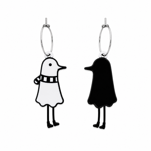 Ohrringe mit Licht und Schatten