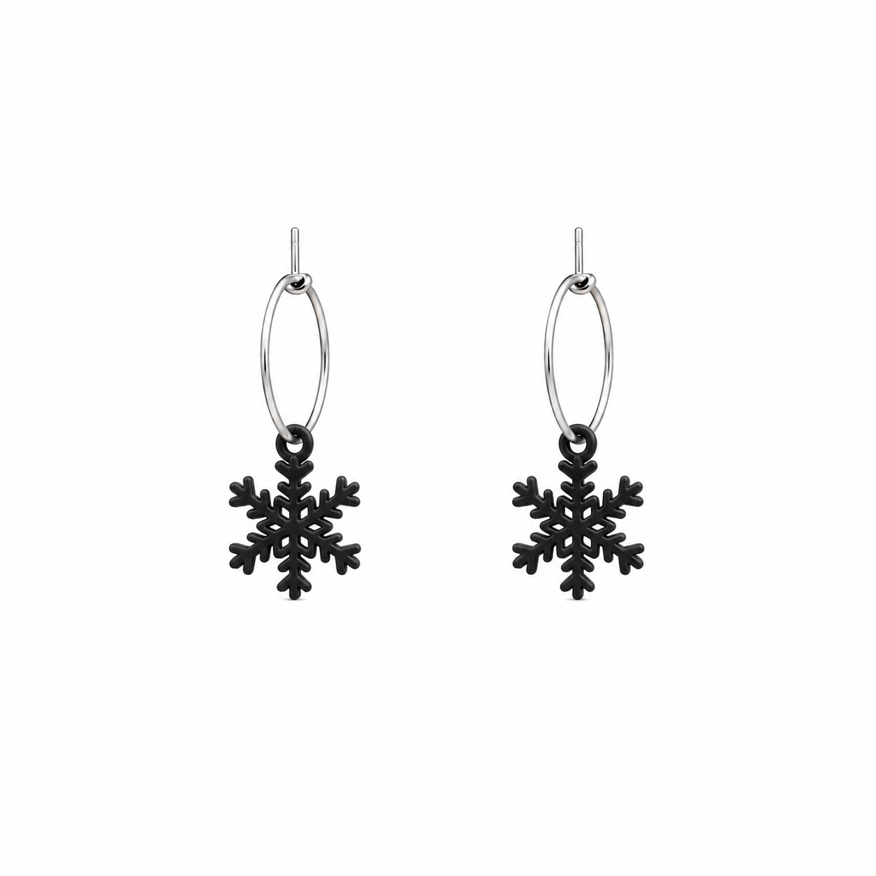 Mini snowflake earrings