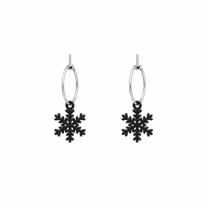 Mini snowflake earrings